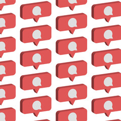 Graphic notification pattern for your design and background