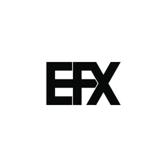 Obraz premium efx letter original monogram logo design