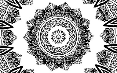 Unique mandala design. Abstract kaleidoscope background