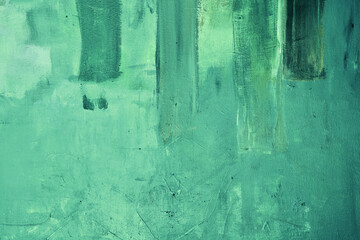 Abstract green painting background