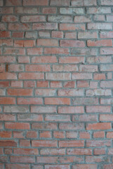 Brick wall for interior exterior decoration. Brick wall for industrial construction design. Texture brick wall