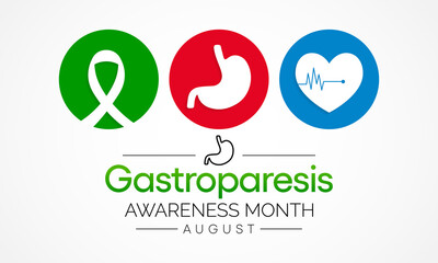 Gastroparesis Awareness Month is observed each year in August. it is a long-term (chronic) condition where the stomach cannot empty in the normal way. Food passes through the stomach slower than usual