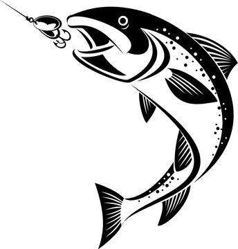 Fish scoop Stock Vector by ©viktorijareut 74559063