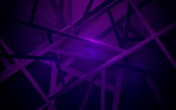 Abstract geometric lines structure overlap violet background. Vector illustration