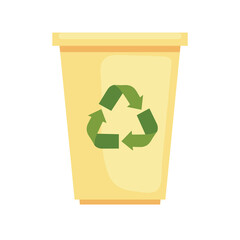 Recycle trash icon