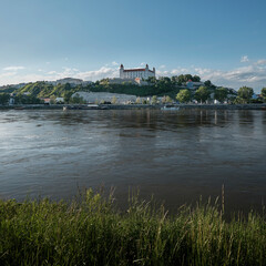 Bratislava castle and Danube river, Slovakia