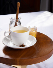 Lemon tea with honey