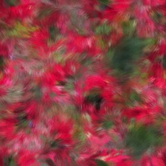 Fototapeta premium Seamless faux digital painted floral pattern print. High quality illustration. Procedural painting with realistic brush strokes in impressionistic style. Abstract art for surface design and print.