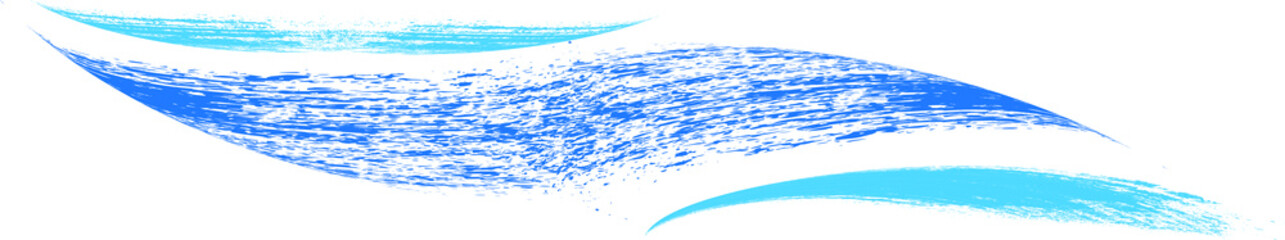Blue Abstract Wave . Grunge Logo Element. Surfing Icon . Brush Stroke . Vector Illustration. 