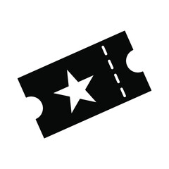 Ticket icons. Ticket symbol vector elements for infographic web.