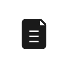 Document icon for web and mobile application UI design.