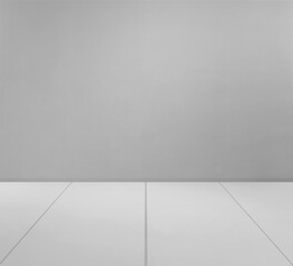 Empty room, gray interior