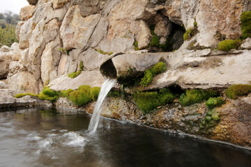 Natural mountain waters and fountain.