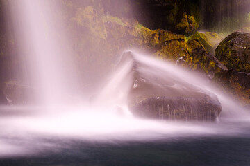 waterfall in the forest © Taddeo