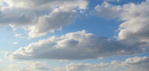 Obraz premium Panoramic view of clouds in the sky