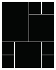 Photo frame templates collage