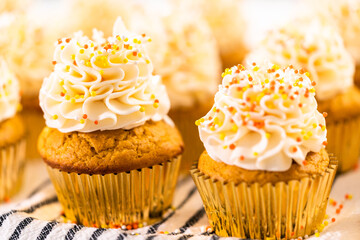 Pumpkin spice cupcake