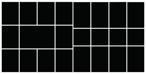 Photo frame templates collage