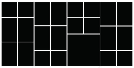 Photo frame templates collage