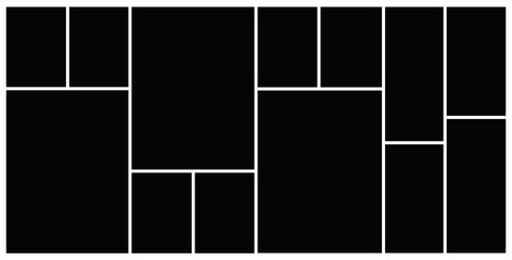 Photo frame templates collage