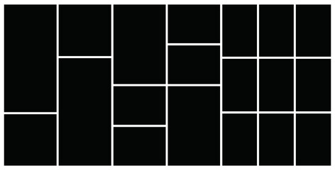 Photo frame templates collage