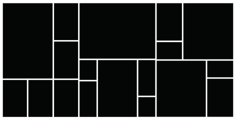 Photo frame templates collage