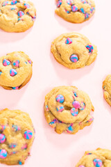 Unicorn chocolate chip cookie