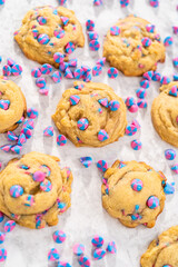 Unicorn chocolate chip cookie