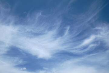 Beautiful blue sky and clouds background