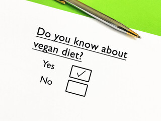 Fototapeta premium Questions about diet