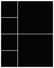 Photo frame templates collage