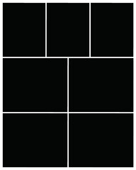 Photo frame templates collage