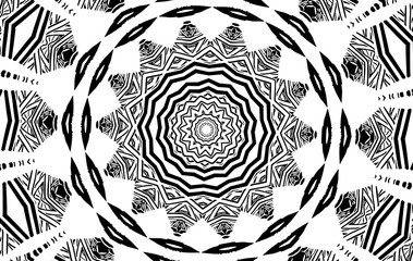 Unique mandala design. Abstract kaleidoscope background