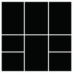 Fototapeta premium Photo frame templates collage