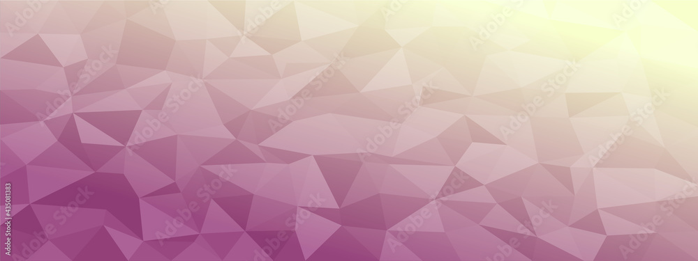 Wall mural low poly abstract modern background. delicate colors chaotic triangles variable size and rotation. m