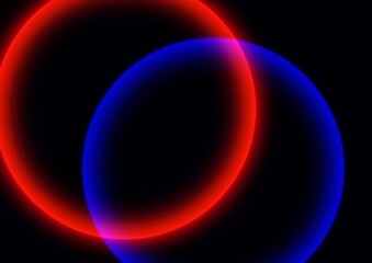 抽象的な光の輪