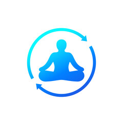 meditation icon for apps and web