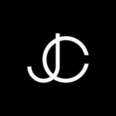 JC monogram logo design. Fashion designer. Monogram initials. Download it now