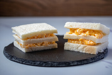 Sweet Egg Mayonnaise Bread Sandwich