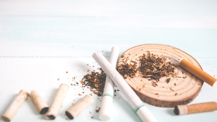 Quit smoking for life on World no Tobacco day concept. World no tobacco day.