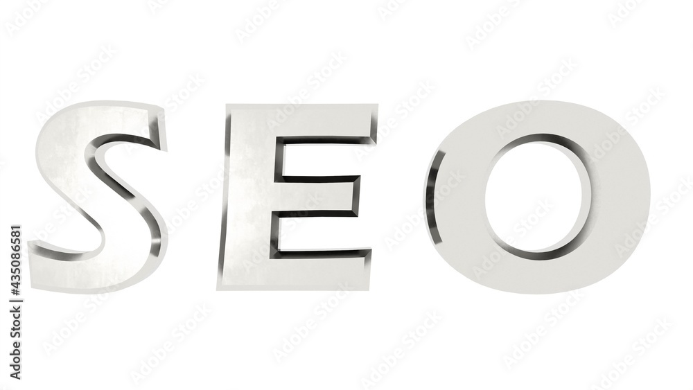 Poster metallic 3d text 