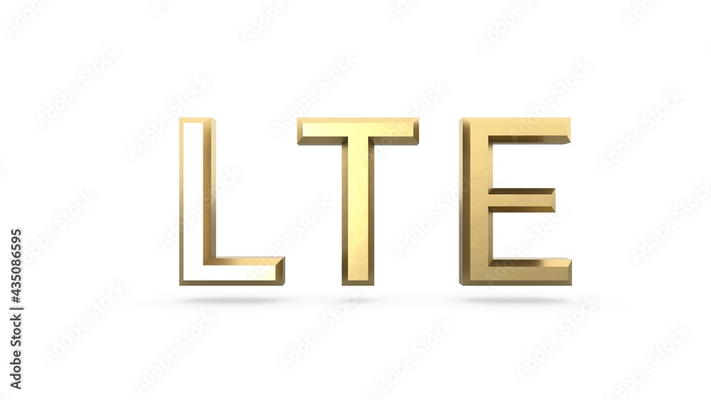 Poster gold 3d text 