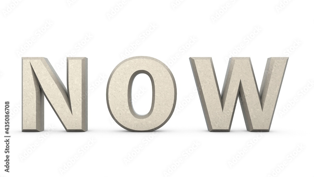 Poster plantin metallic 3d text 