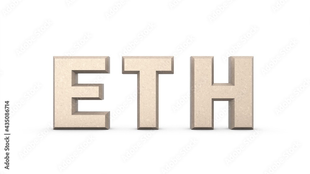 Poster plantin metallic 3d text 