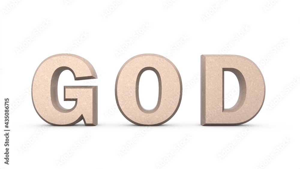 Poster plantin metallic 3d text 