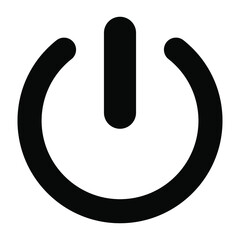 power on off button icon with vector eps 10 file