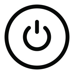 power on off button icon with vector eps 10 file