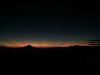 Sunrise in the mountain