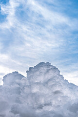 Beautiful drama in the clouds with the sky in the background.