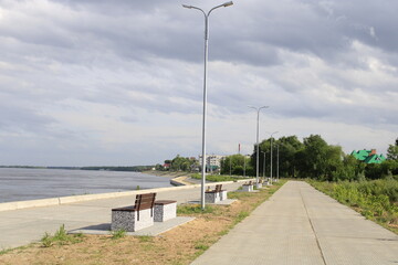 promenade on the coast